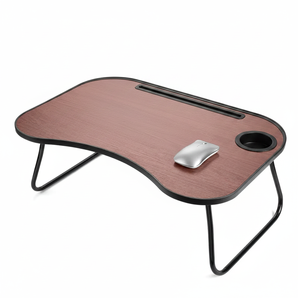 Portable Lap Desk with Mouse Pad, Adjustable Laptop Stand for Bed and Sofa